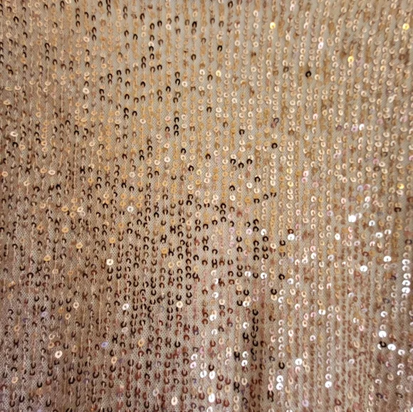 CLEARANCE LOFT Sequin Sleeveless Top - Rose Gold - Picture 12 of 13
